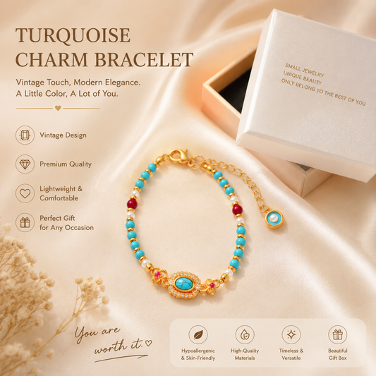 Beaded Bracelet - Turquoise