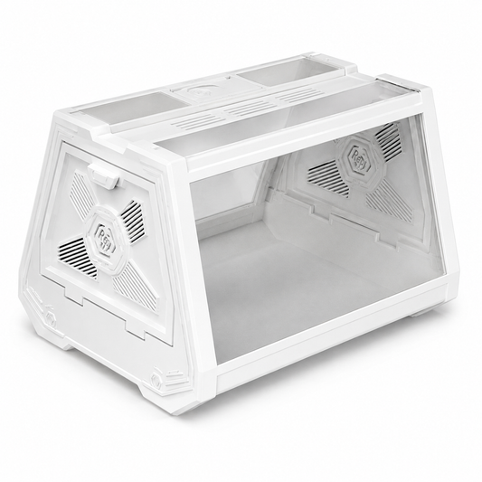 Desktop Reptile Terrarium - White - 27 x 19 x 19cm