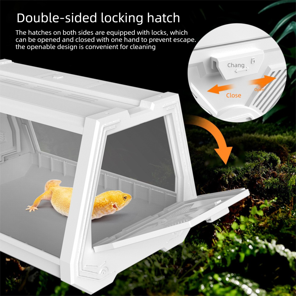 Desktop Reptile Terrarium - White - 27 x 19 x 19cm