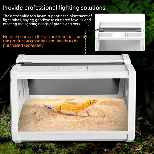 Desktop Reptile Terrarium - White - 27 x 19 x 19cm