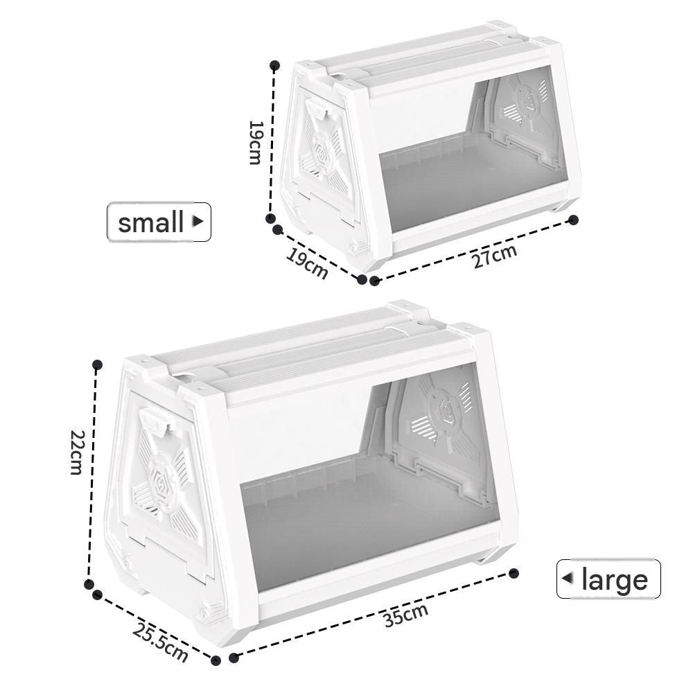Desktop Reptile Terrarium - White - 27 x 19 x 19cm