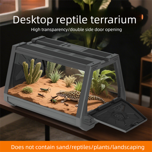 Desktop Reptile Terrarium - White - 35 x 25.5 x 22cm