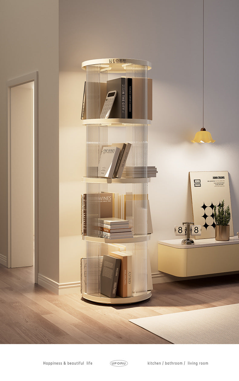 Cream White Multi-Layer Storage Rack, 40.5x40.5x135.5cm