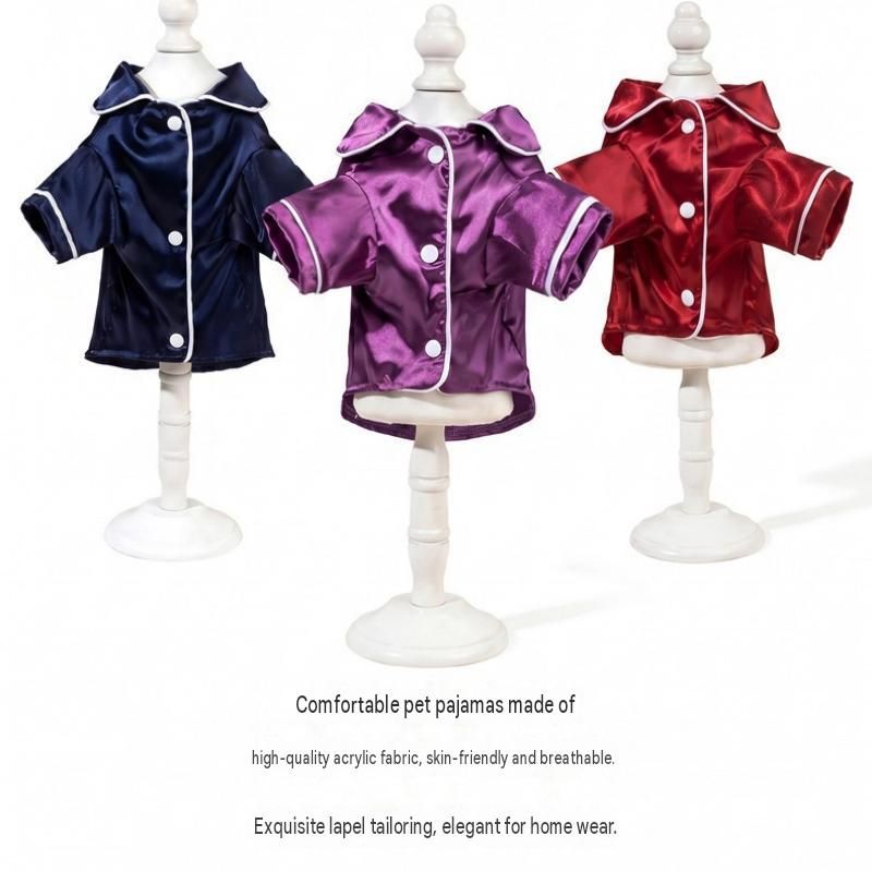 Blue Pet Pyjamas S Size- Lightweight Acrylic Dog and Cat Sleepwear, Compact Indoor Loungewear for Small Pets, Spring and Summer Pet Clothing