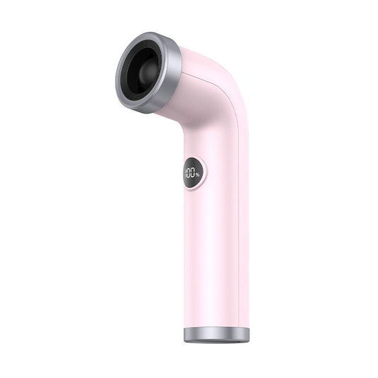 Pink Handheld Bladeless High-Speed Fan - 100 Speed Levels, LED Display, USB-C Rechargeable Portable Mini Fan for Travel, Commute & Outdoor - Lightweight 169g Personal Cooling Device with Safe Air Intake