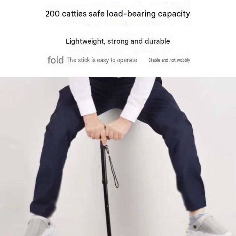 Coffee 2 pack Foldable Hiking Cane - Adjustable Aluminium Walking Stick with Non-Slip Handle, 85-95cm Height Range, Portable Trekking Pole for Seniors, Travel & Outdoor Support - Lightweight 260g Mobility Aid