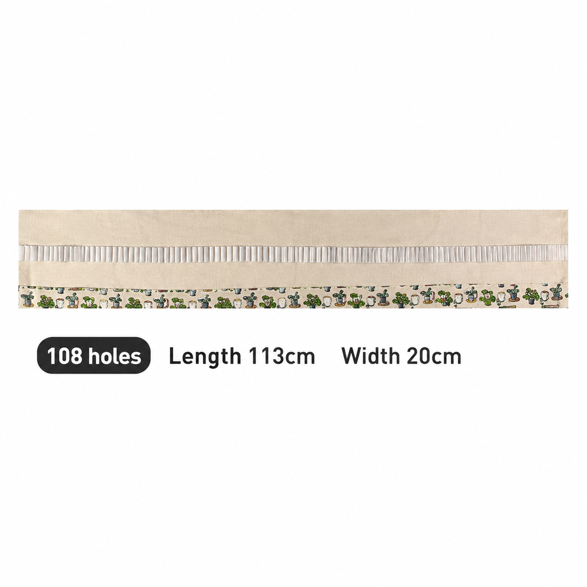 108-Slot Print Canvas Pencil Roll (Colorful bear)- Large Capacity Roll-Up Pencil Case with Individual Holders and Tie Closure for Coloured Pencils, Drawing and Sketching