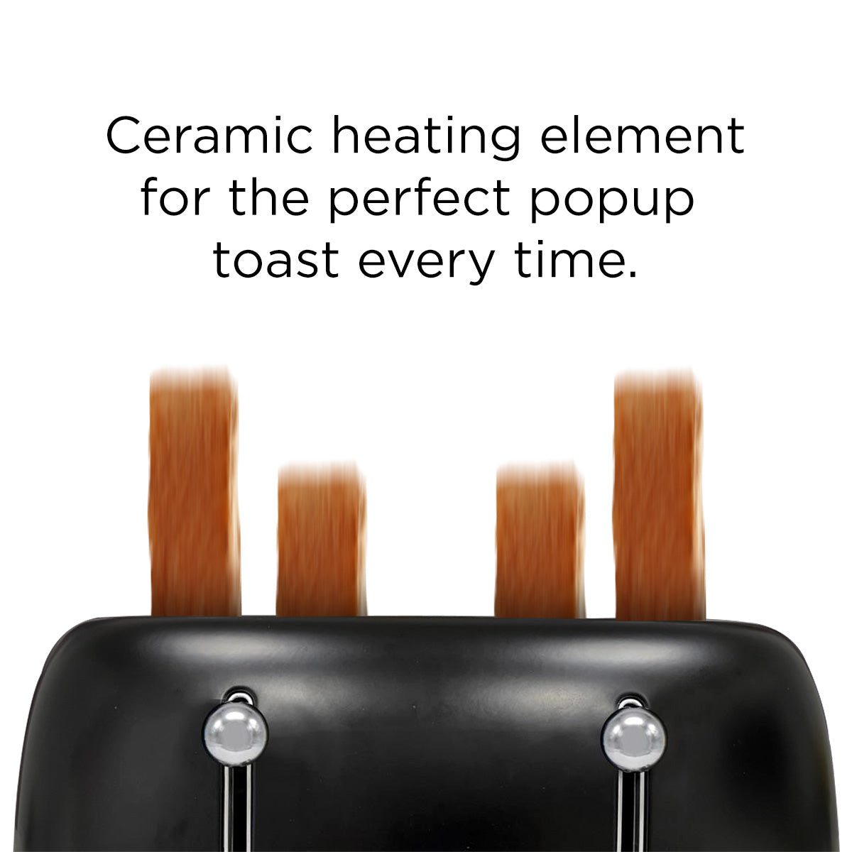Bonzachef 4-Slice Ceramic Popup Toaster