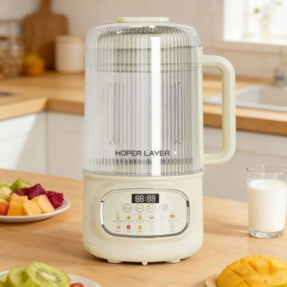 Hoper Layer 8-in-1 Quiet Cooking Blender