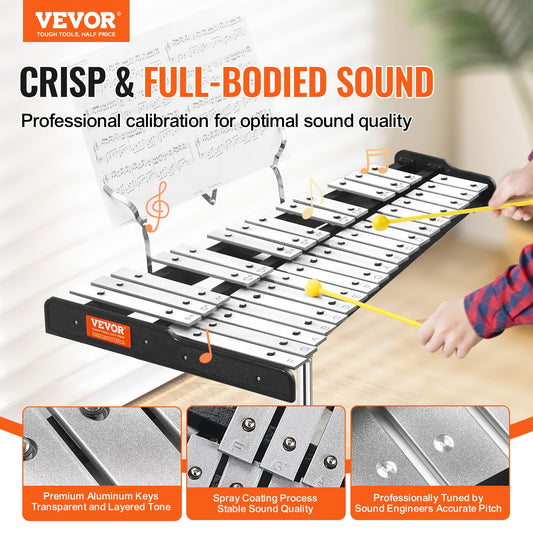 32-Note Glockenspiel Xylophone Kit