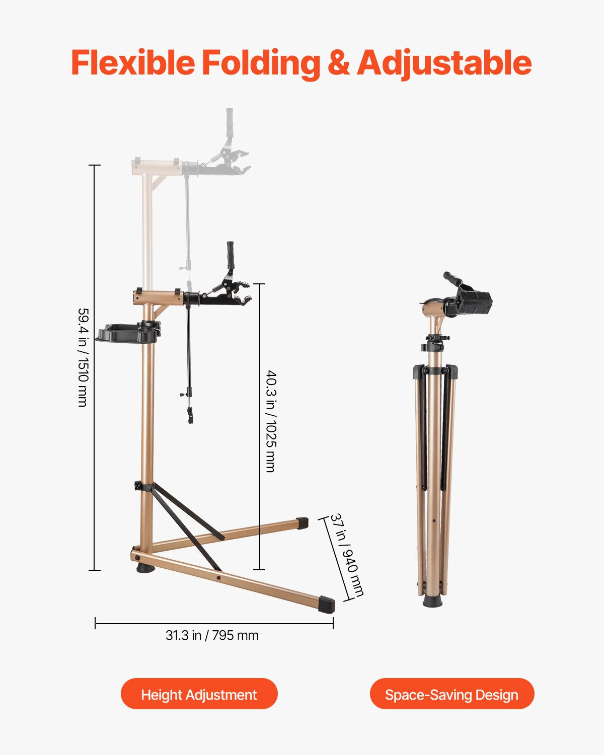 Heavy-Duty Bike Repair Stand
