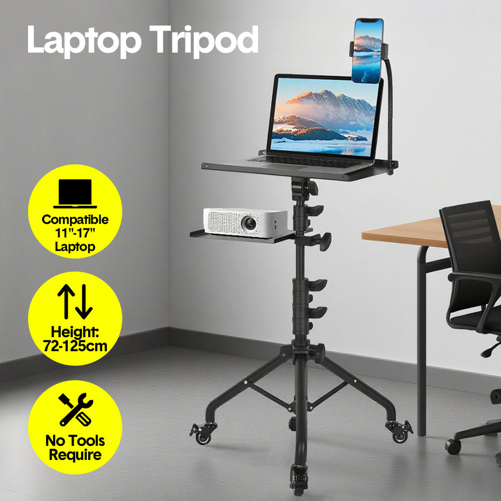 Mobile Laptop & Projector Stand 82-170cm
