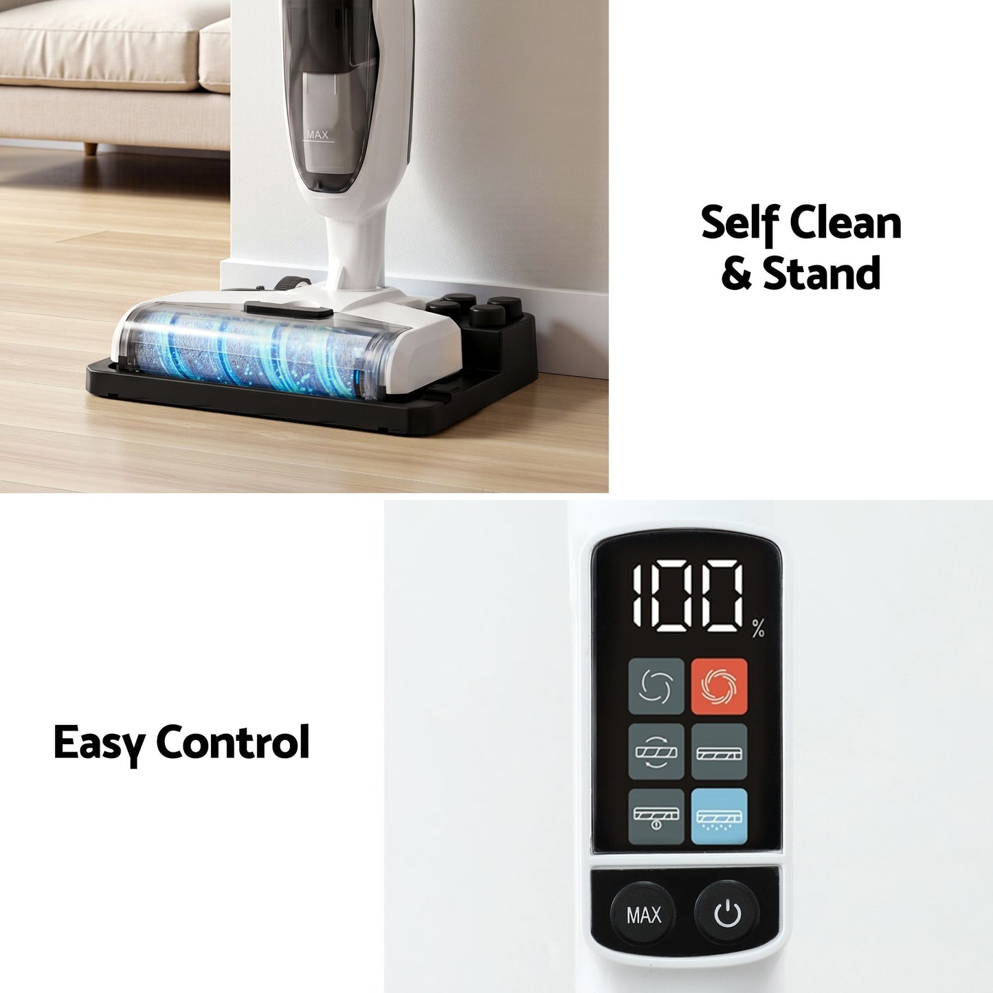 Devanti Wet & Dry Vacuum Mop + Waffle Maker