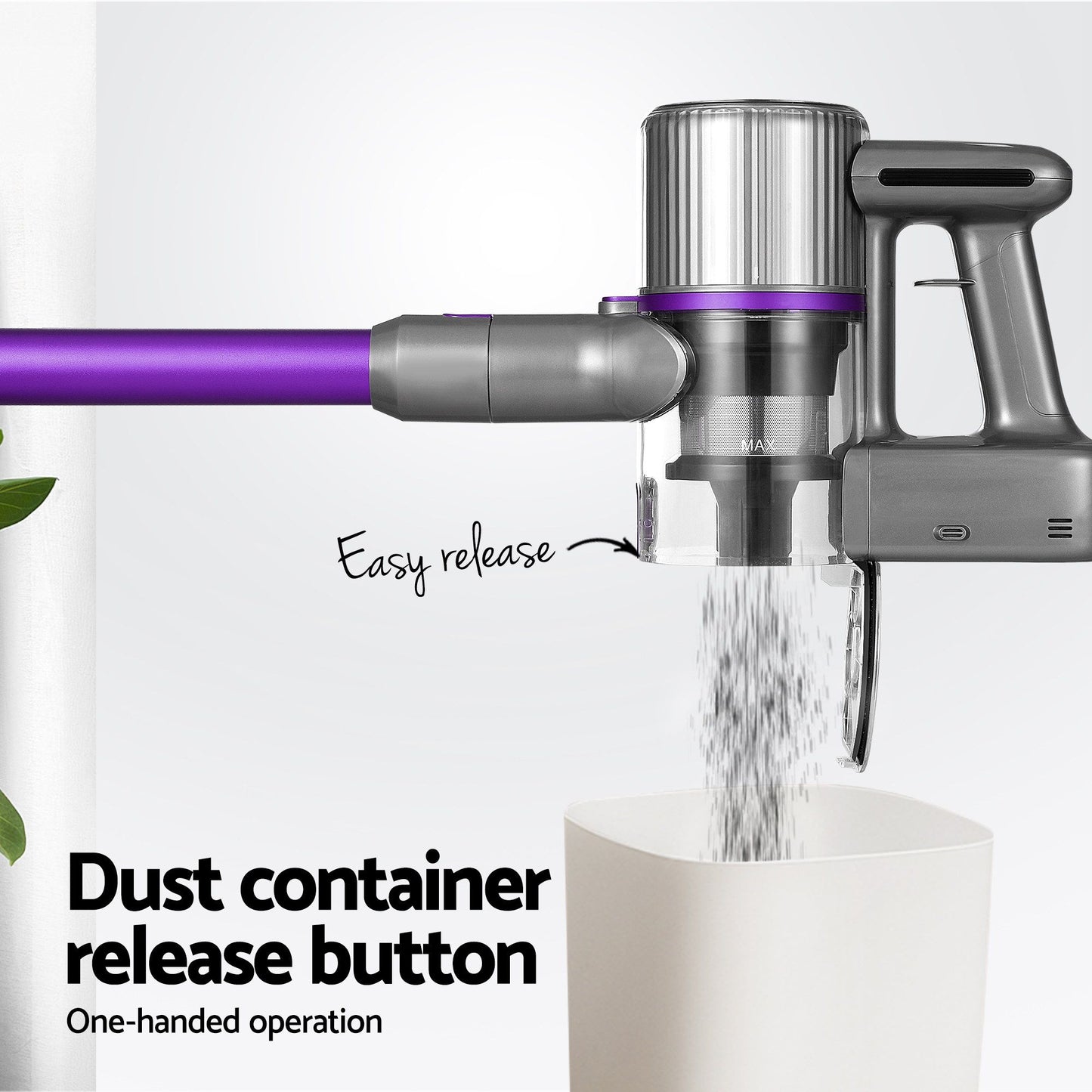 Devanti Cordless Stick Vacuum 120W - Purple