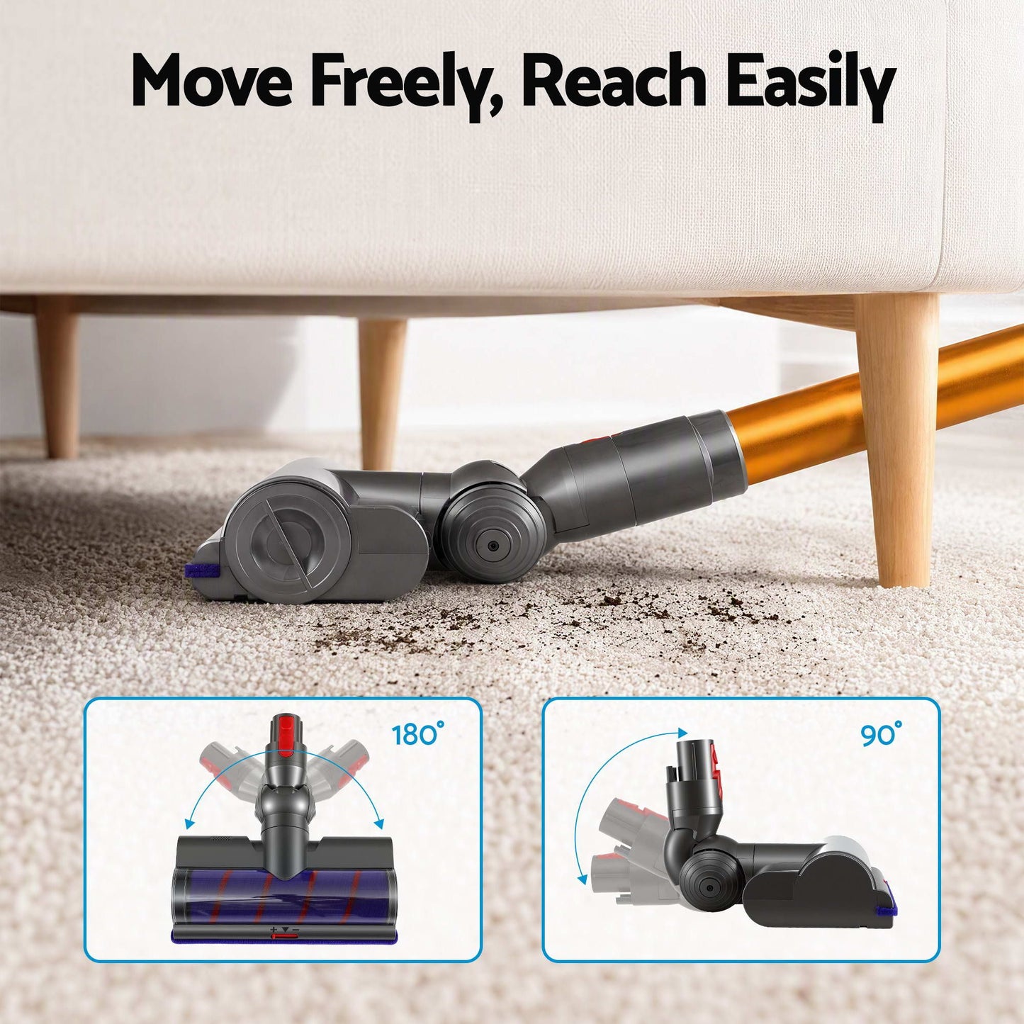 Devanti Vacuum Floor Head Compatible with Dyson V7-V15
