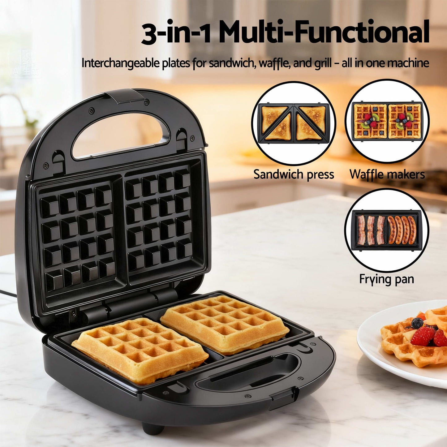 Devanti K7 Cordless Vacuum + Sandwich Maker