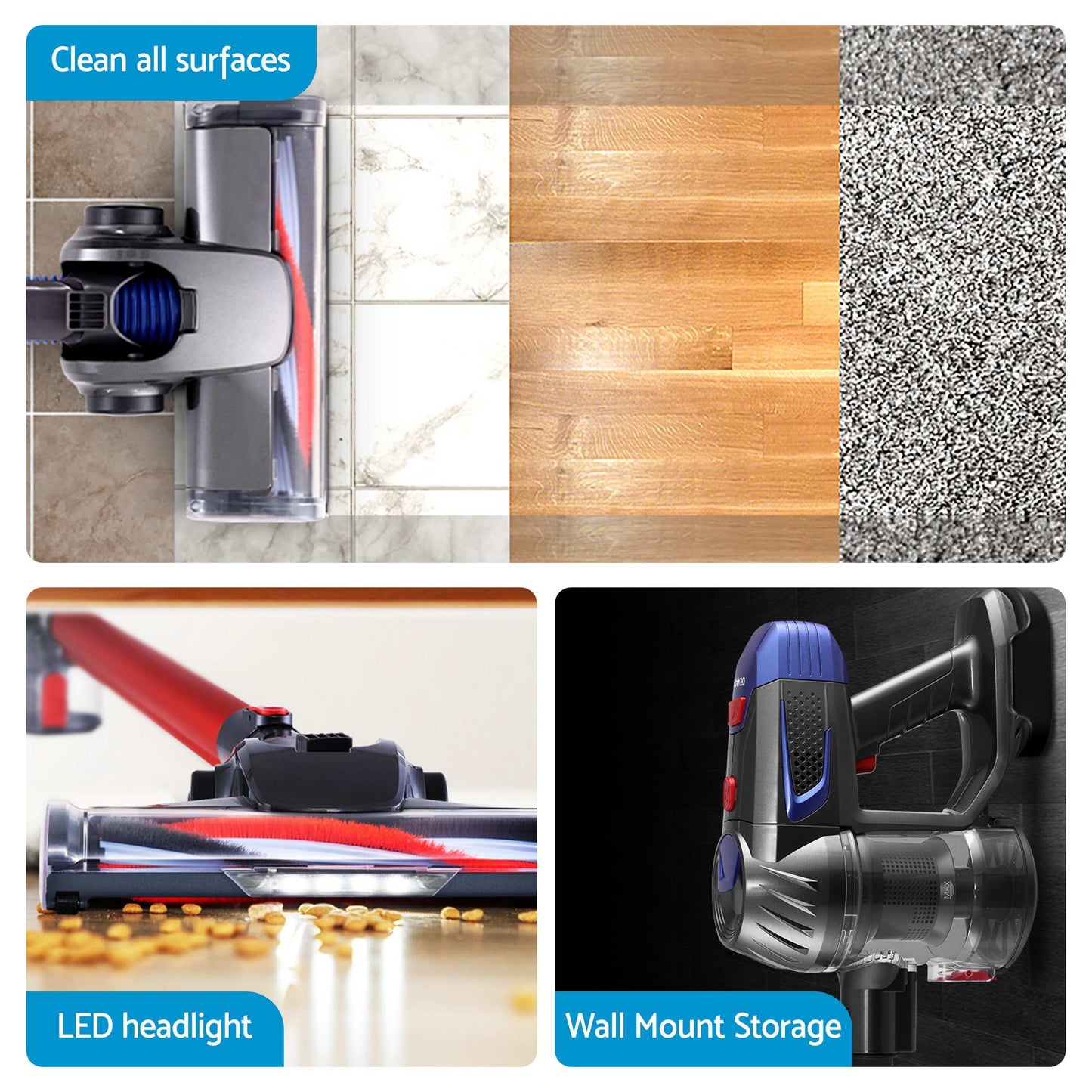Devanti K7 Cordless Vacuum + Sandwich Maker