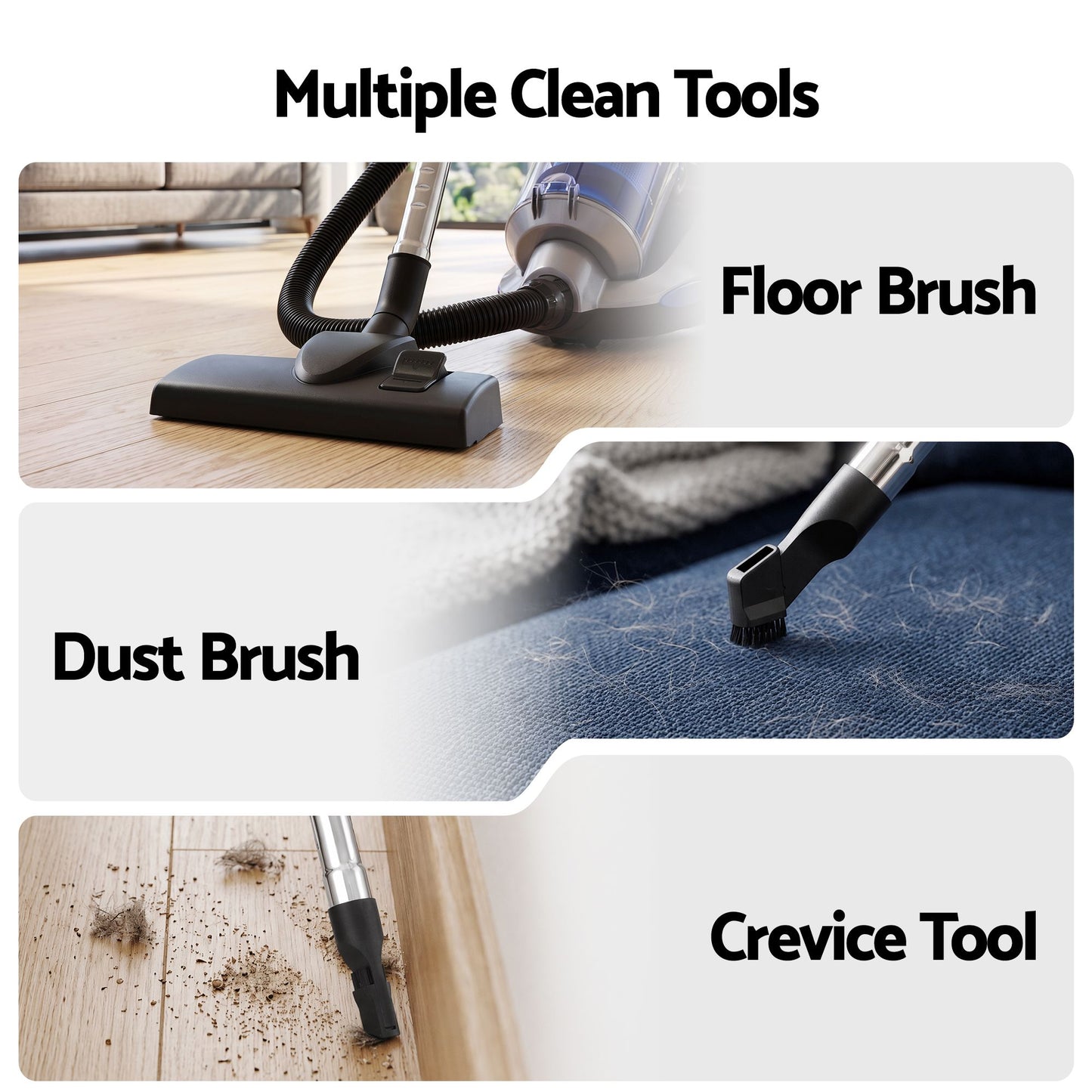 Devanti Bagless Canister Vacuum - 2000W