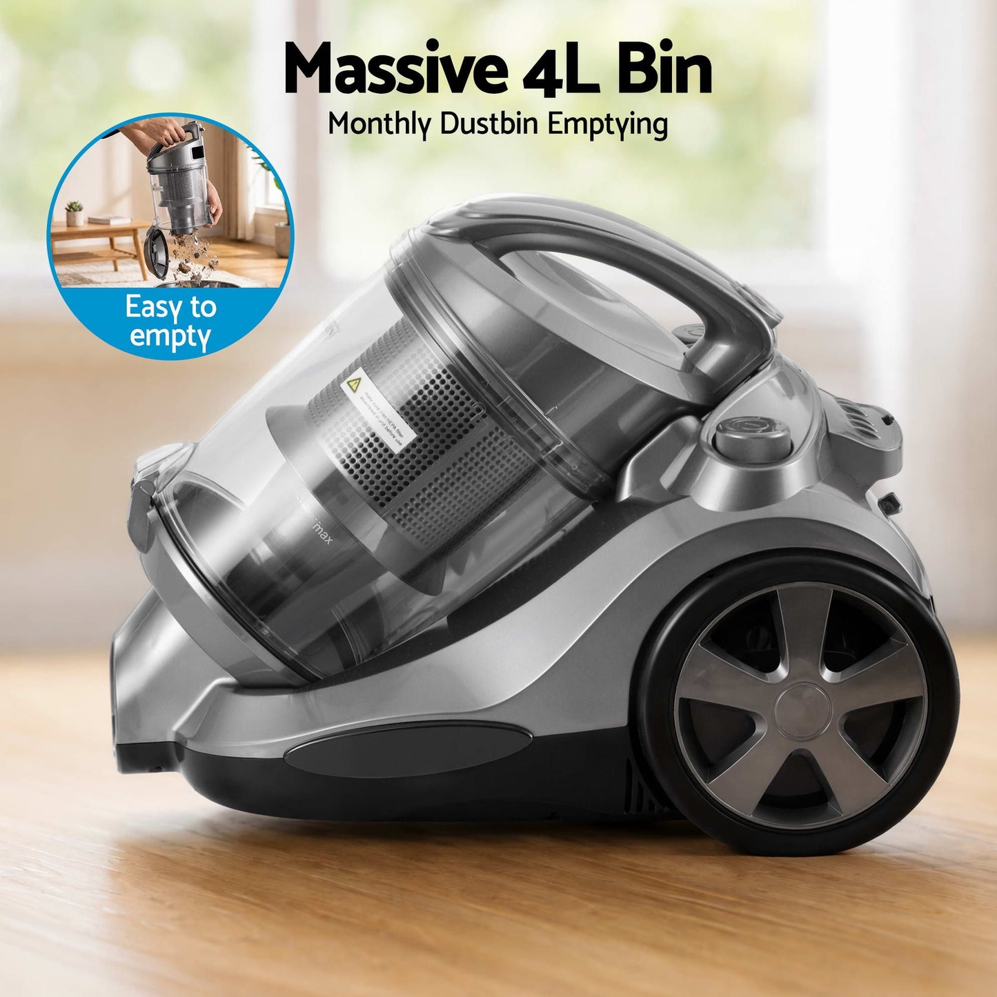 Devanti Bagless Canister Vacuum - 2000W