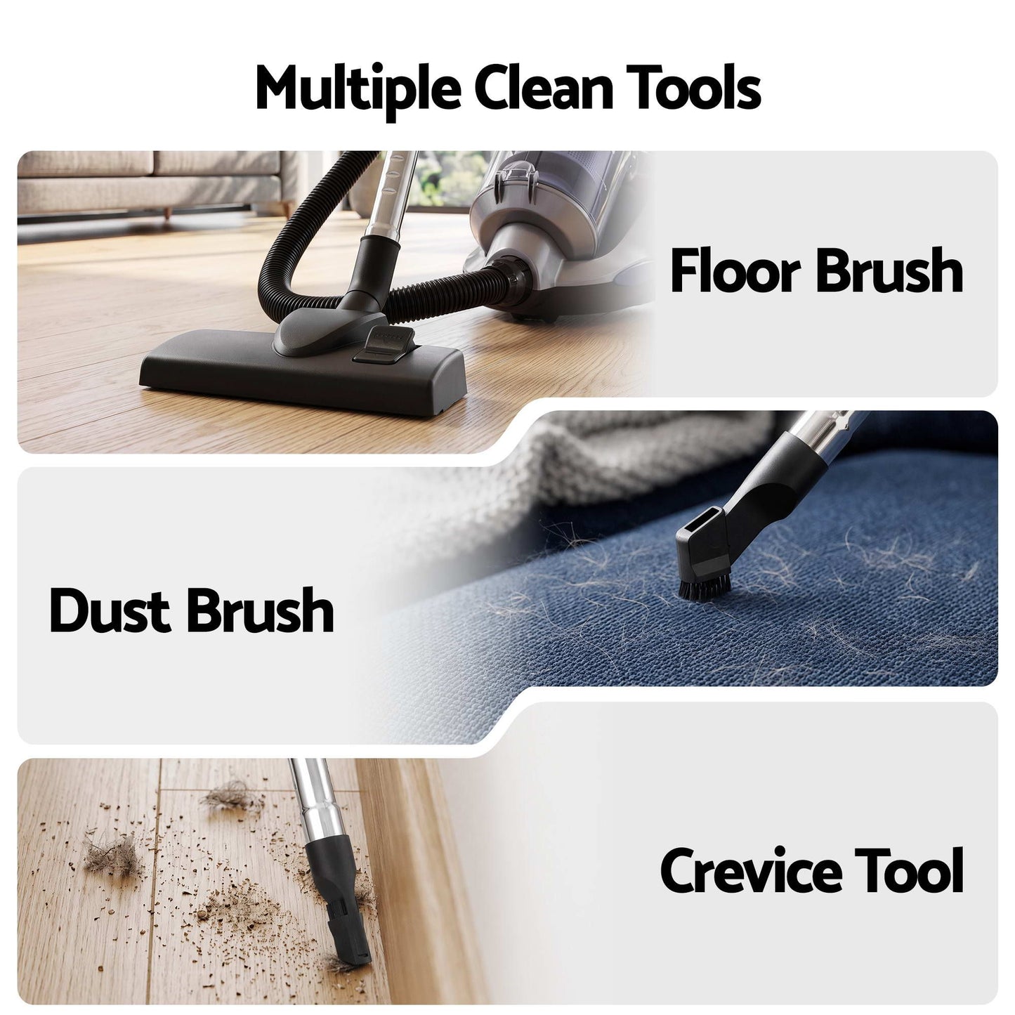 Devanti Bagless Canister Vacuum - 2000W