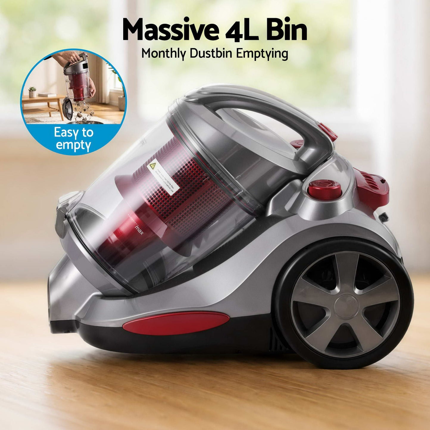 Devanti Bagless Canister Vacuum - 2000W