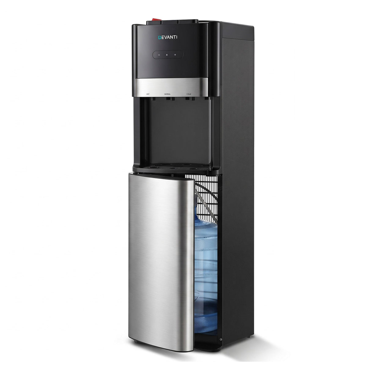 Devanti Bottom Loading Hot & Cold Water Cooler Black/Silver