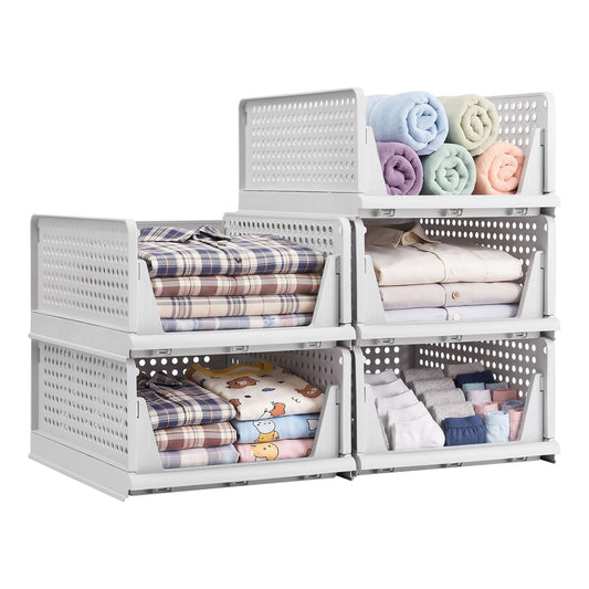 Artiss Stackable Storage Organisers - 5 Pack