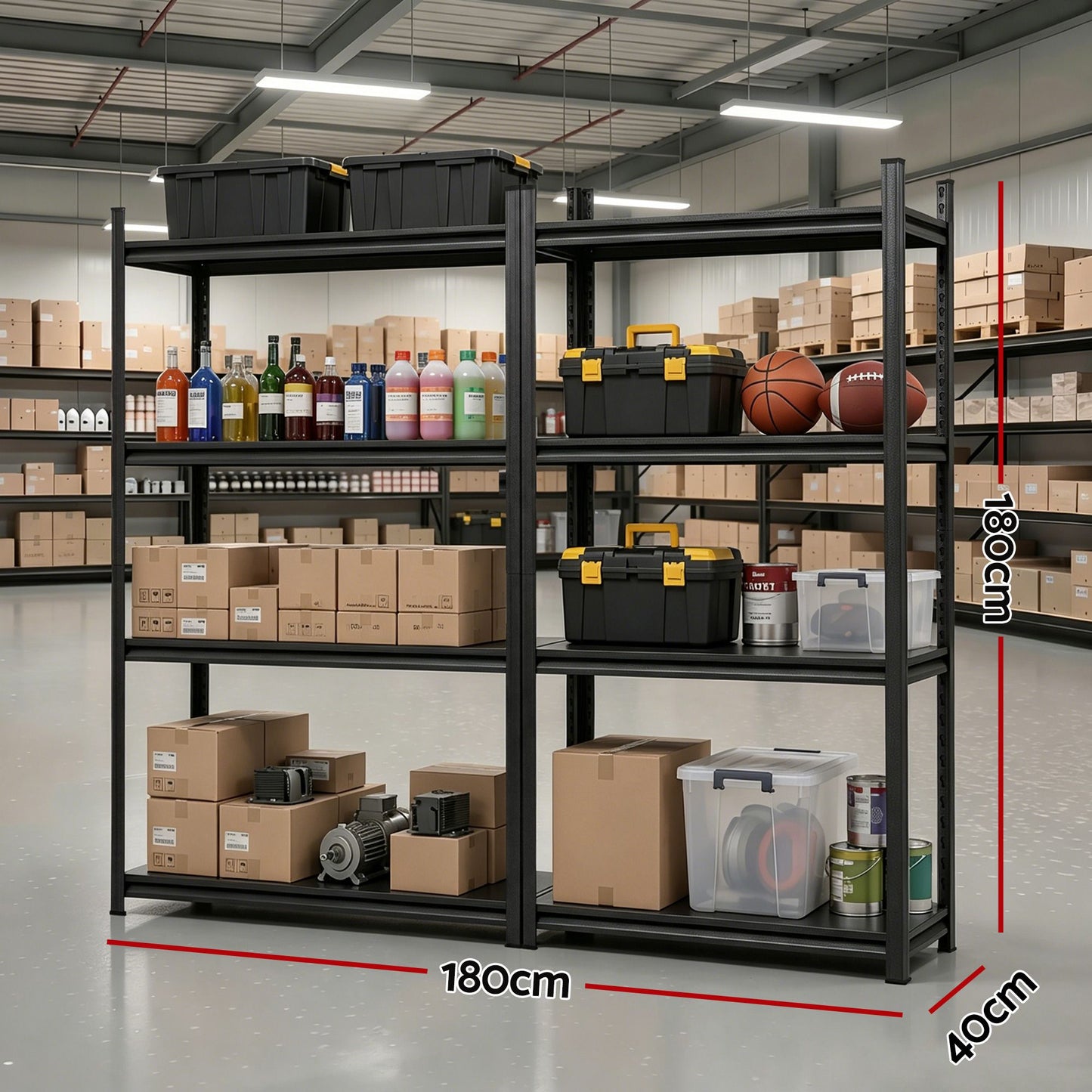 Giantz Steel Garage Shelving Unit 1.8 x 1.8m
