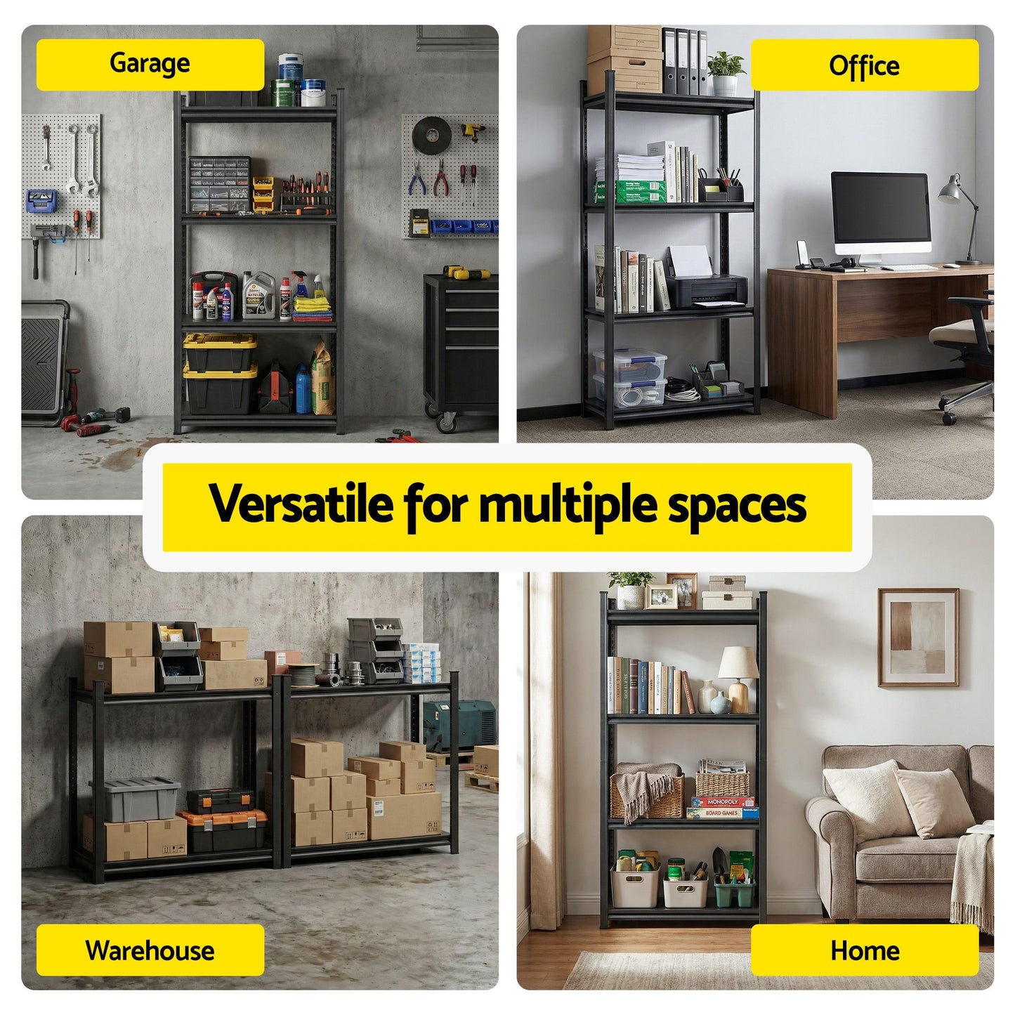 Giantz Steel Garage Shelving Unit 1.8 x 1.8m