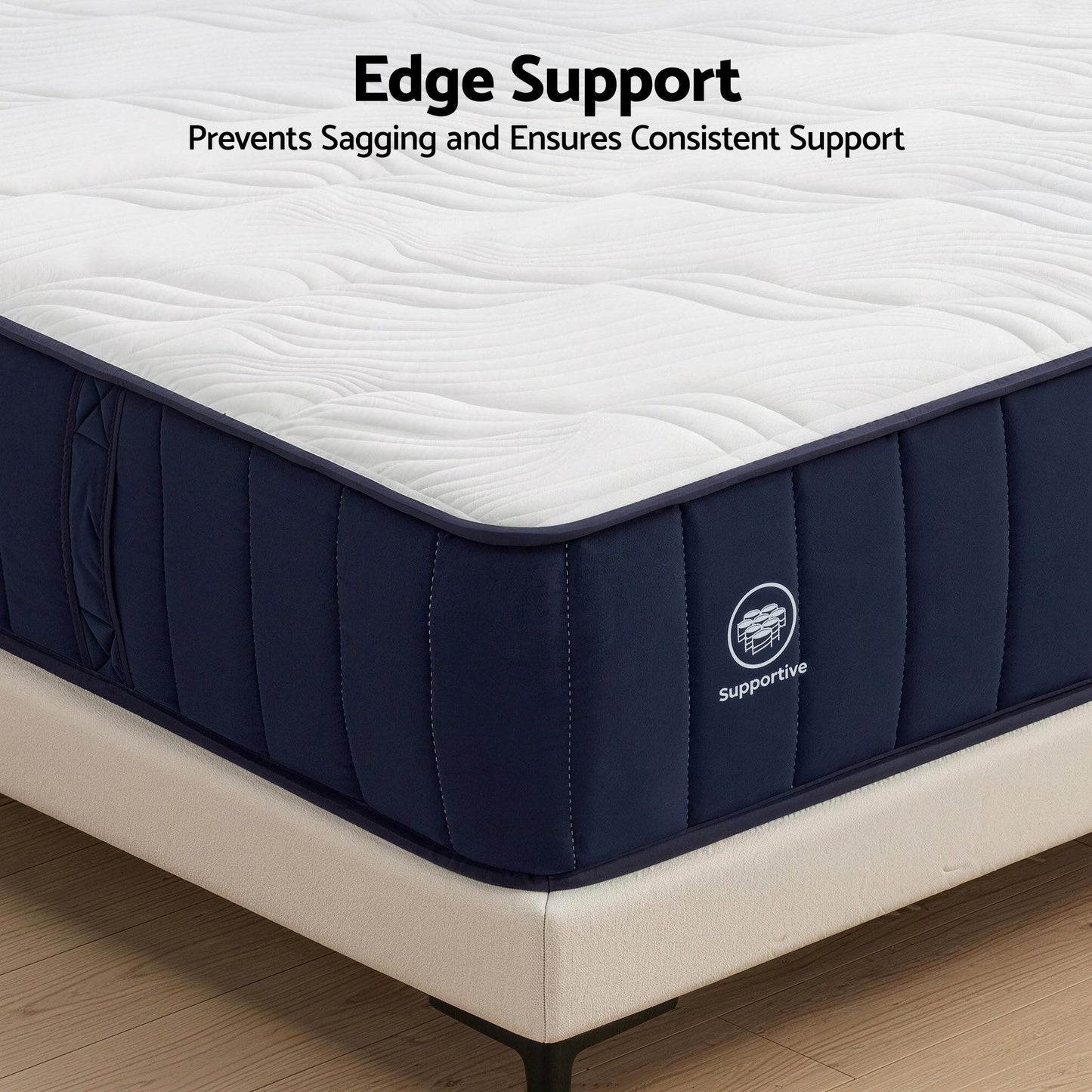RoomSense King Single 26cm Firm Pocket Spring Hybrid Mattress