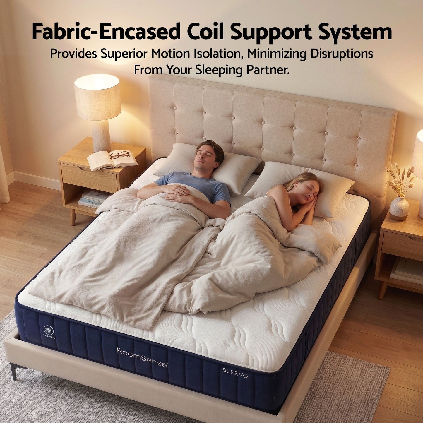 RoomSense Single 26cm Firm Pocket Spring Hybrid Mattress