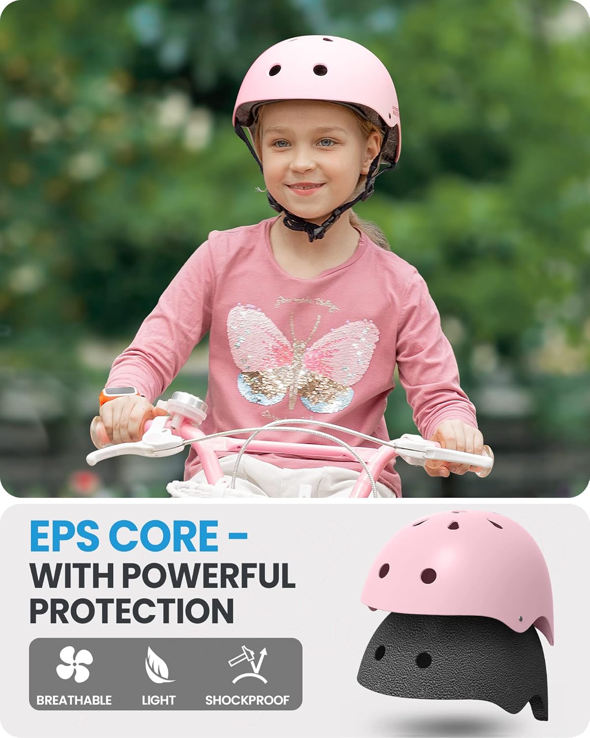 OutdoorMaster Kids Bike Helmet - Large