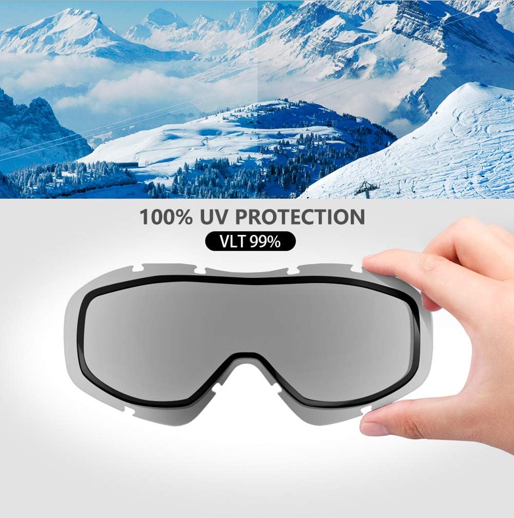 OutdoorMaster Ski Goggles OTG - Black/Clear