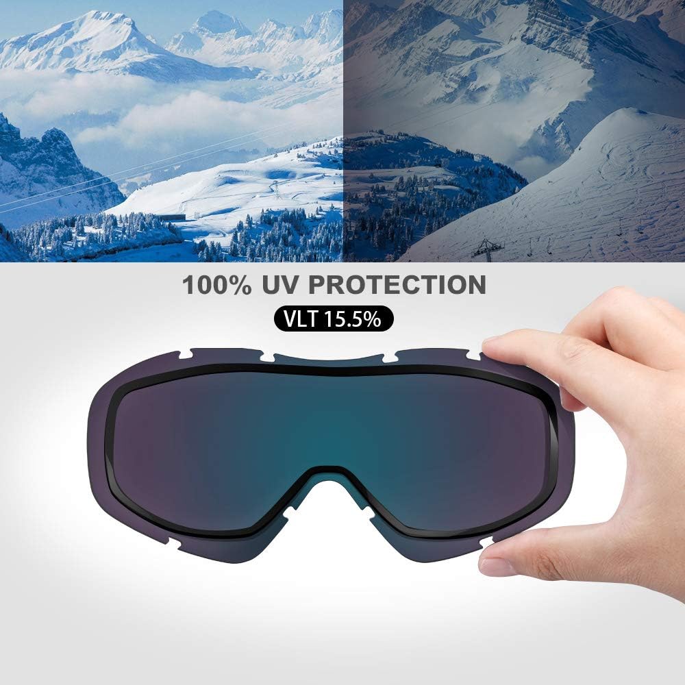 OutdoorMaster Ski Goggles OTG - Black/Grey