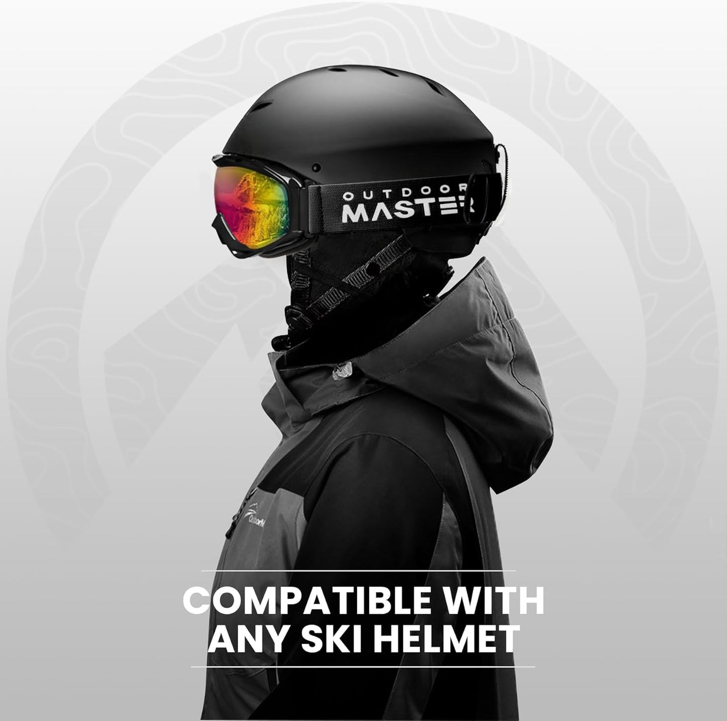 OutdoorMaster Ski Goggles OTG - Black/Grey