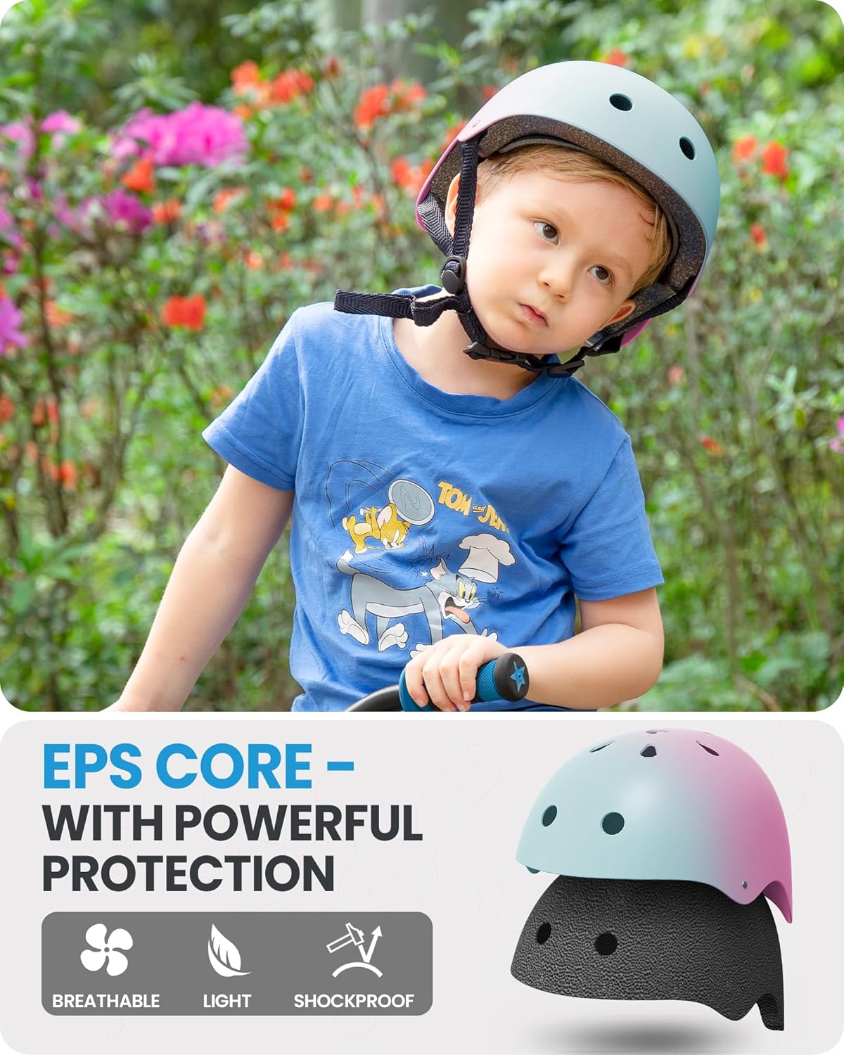 OutdoorMaster Kids Bike Helmet - Medium