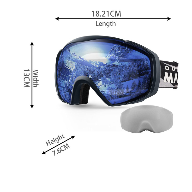 OutdoorMaster Ski Goggles OTG - Black