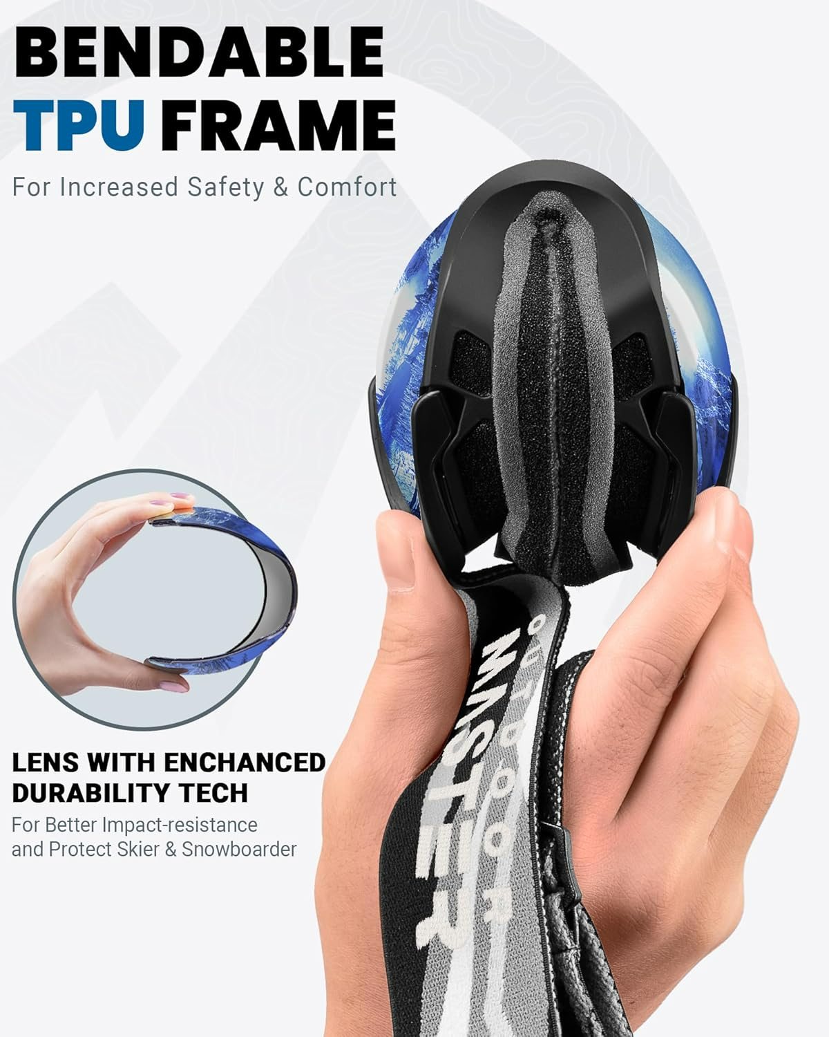 OutdoorMaster Ski Goggles OTG - Black