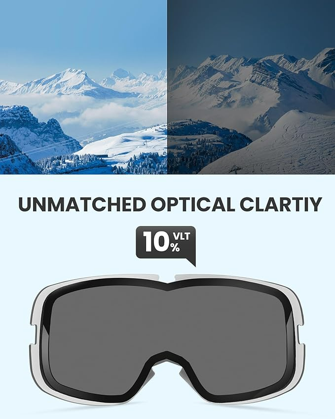 OutdoorMaster Ski Goggles OTG - Black