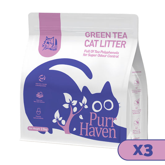 Purrhaven Green Tea Clumping Cat & Kitty Litter