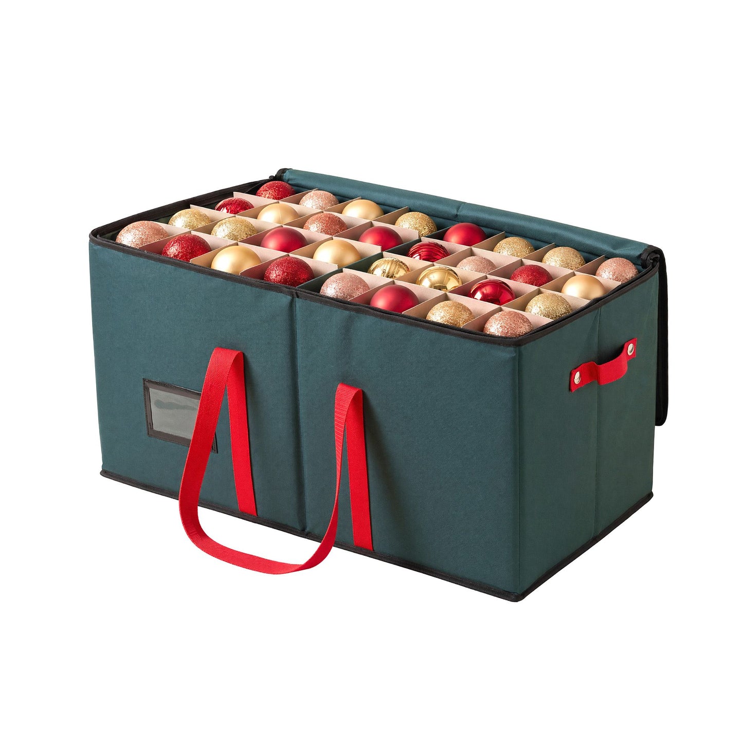 Jingle Jollys Christmas Bauble Storage Box - 128 Slots