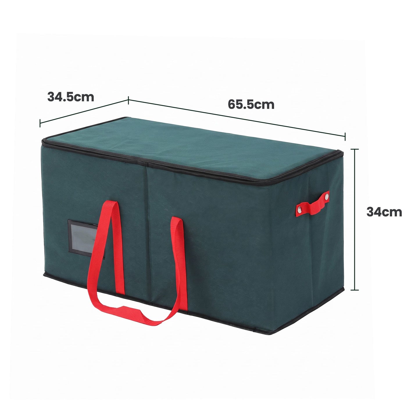 Jingle Jollys Christmas Bauble Storage Box - 128 Slots