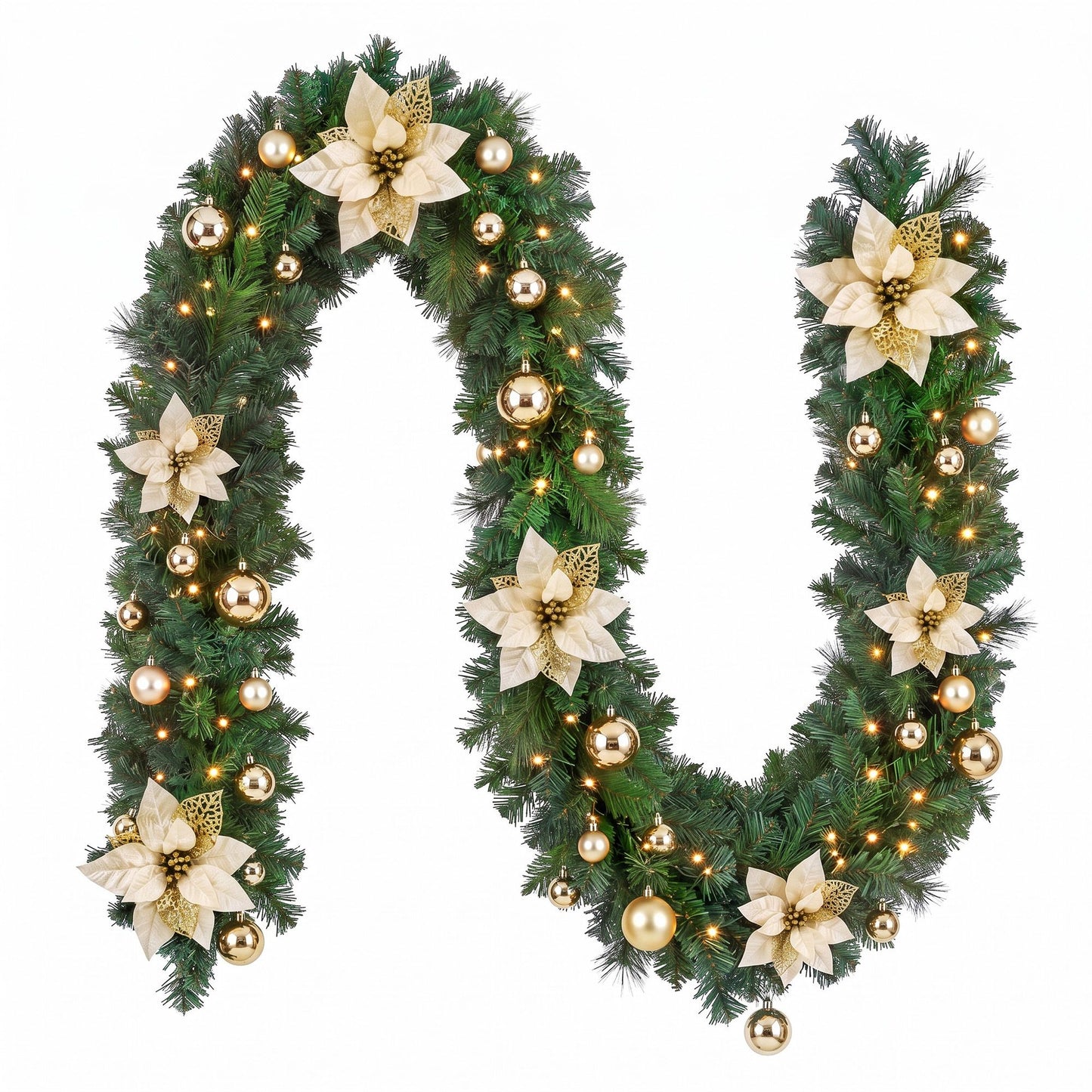 Jingle Jollys LED Christmas Garland - 2.7m