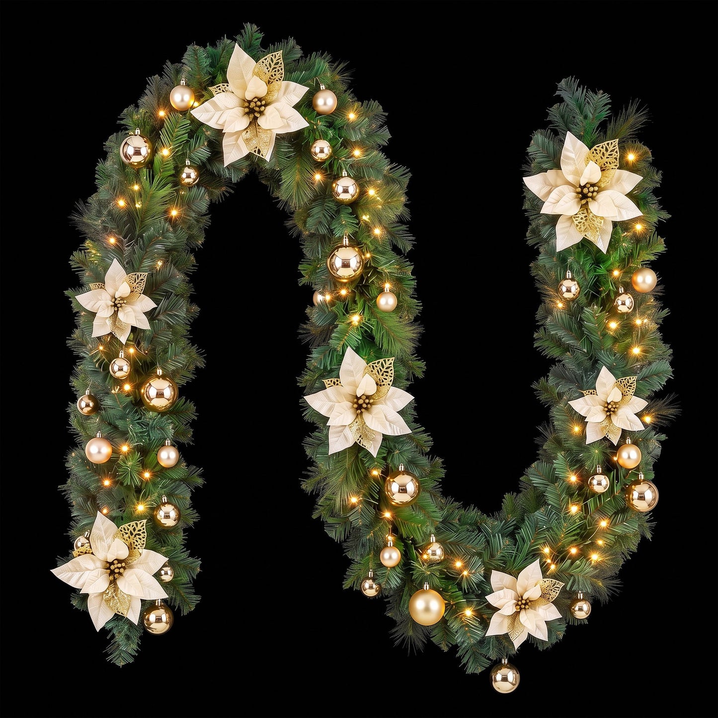 Jingle Jollys LED Christmas Garland - 2.7m
