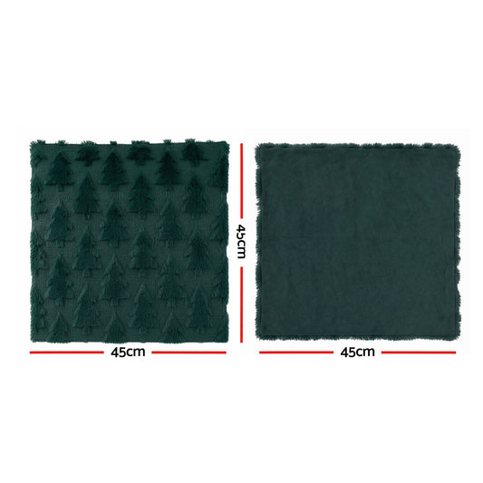 Jingle Jollys Christmas Cushion Covers - 2 Pack - green