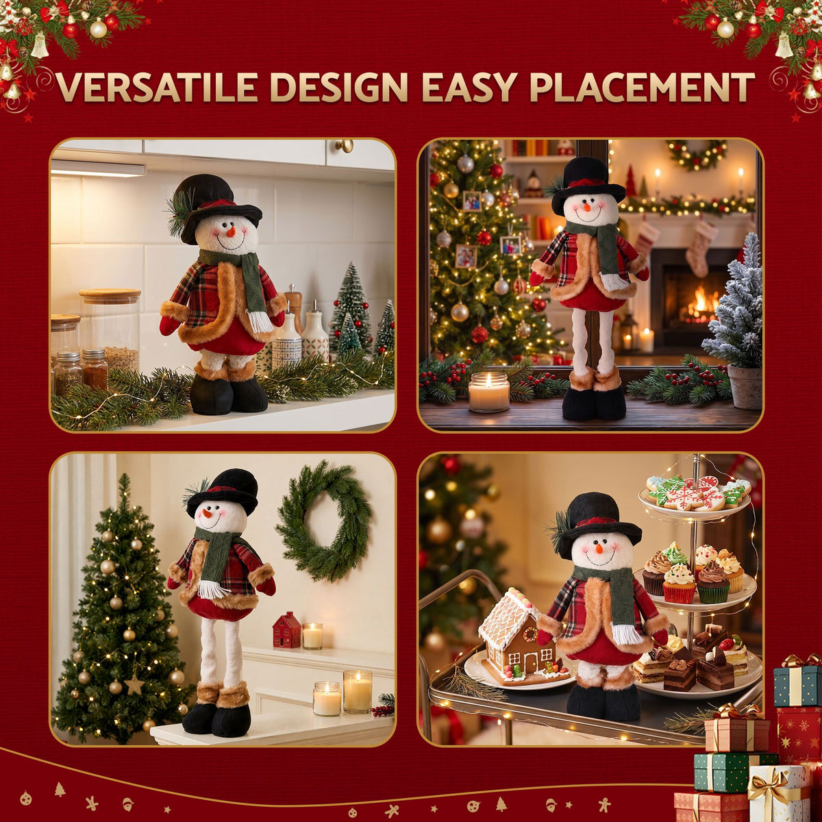 Jingle Jollys Christmas Snowman Ornament - 40-56cm