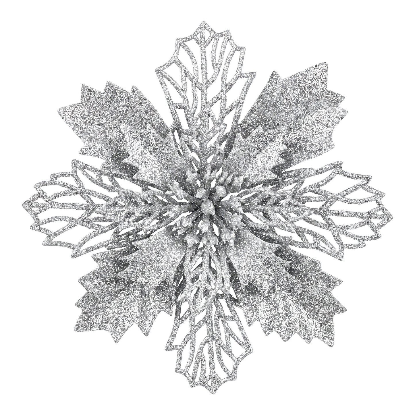 Jingle Jollys Christmas Tree Flower Decorations - 20 Pack