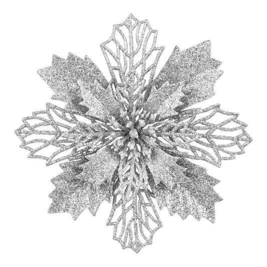 Jingle Jollys Christmas Tree Flower Decorations - 20 Pack