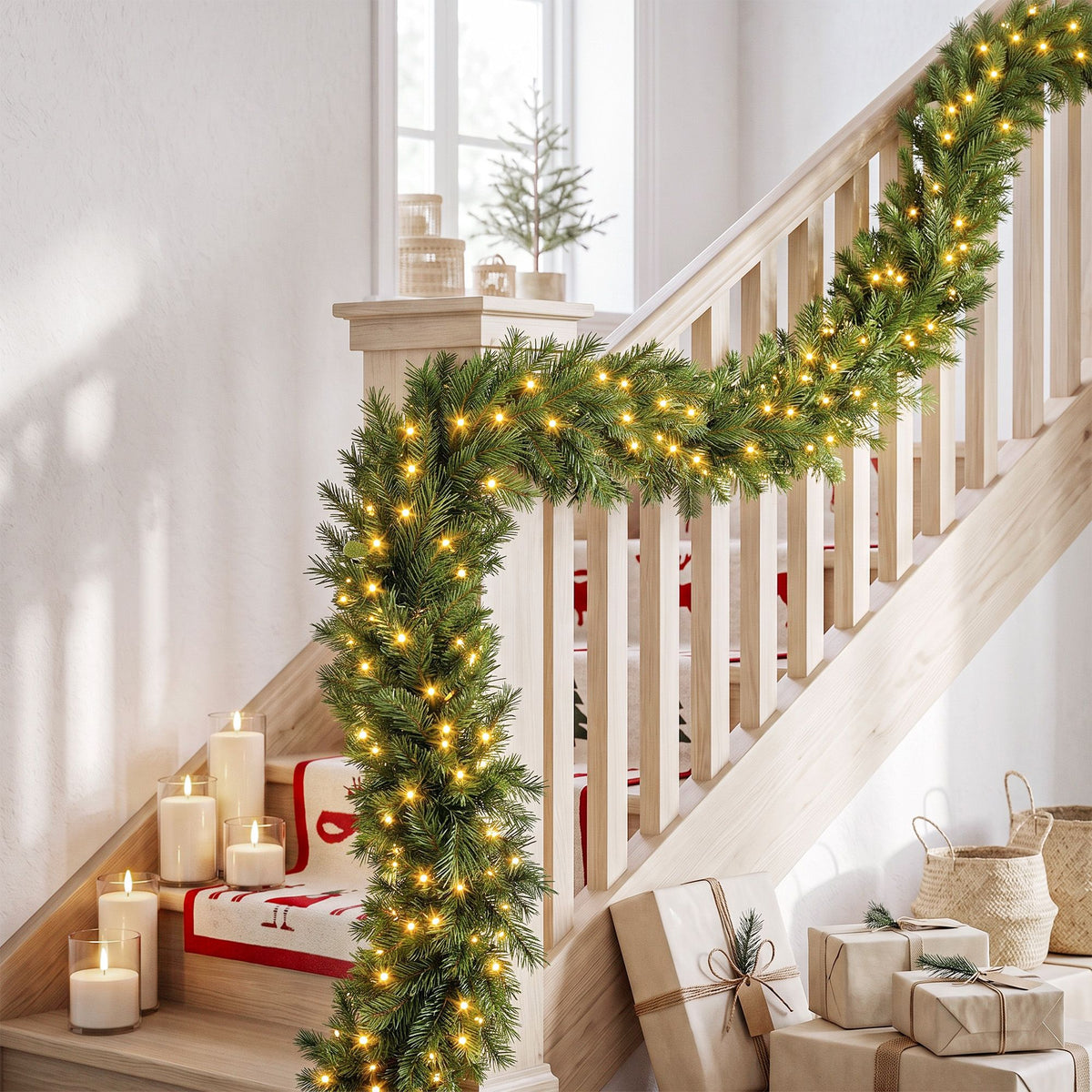 Jingle Jollys LED Christmas Garland - 2.7m