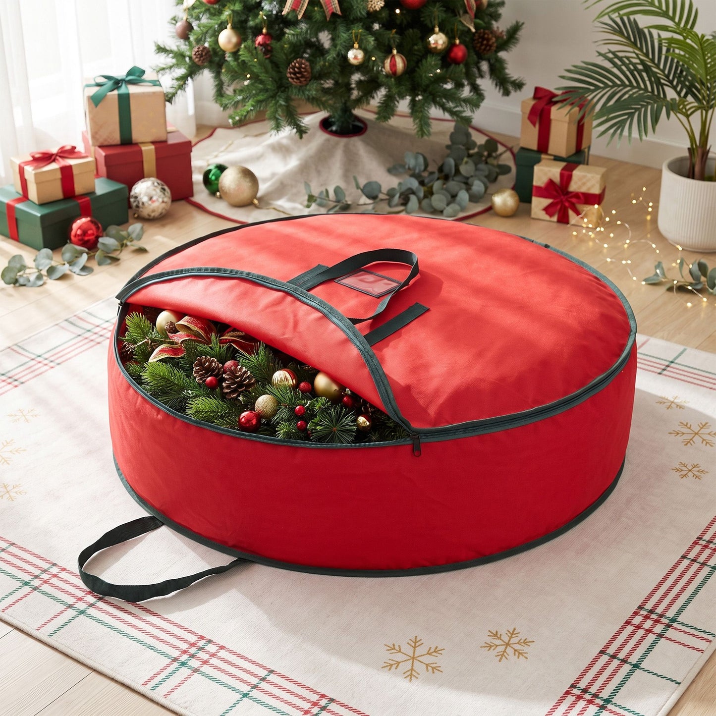 Jingle Jollys Christmas Garland & Wreath Storage Bag